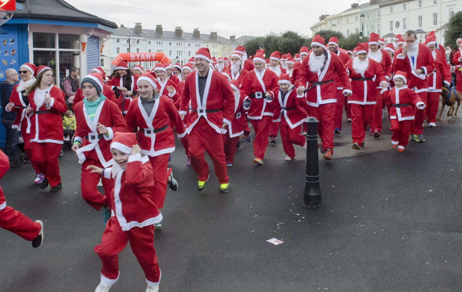 Santa Dash in Llandudno